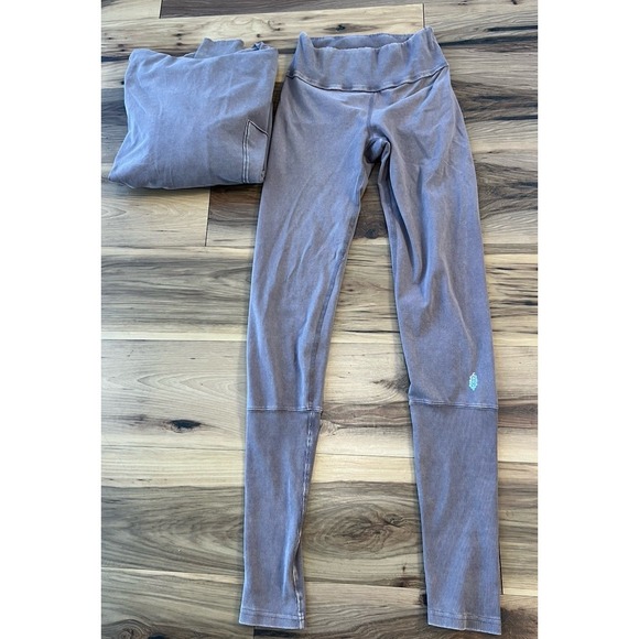 Free People Movement Hoodie Jogger Set M Mauve Lounge Athleisure Outfit - Picture 9 of 15